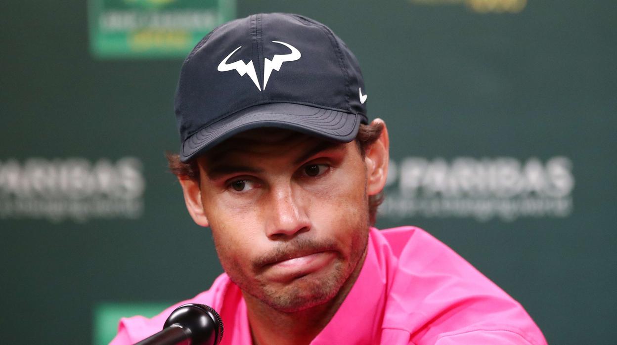 Rafa Nadal: «Me siento triste porque me veo en desventaja con mis oponentes»