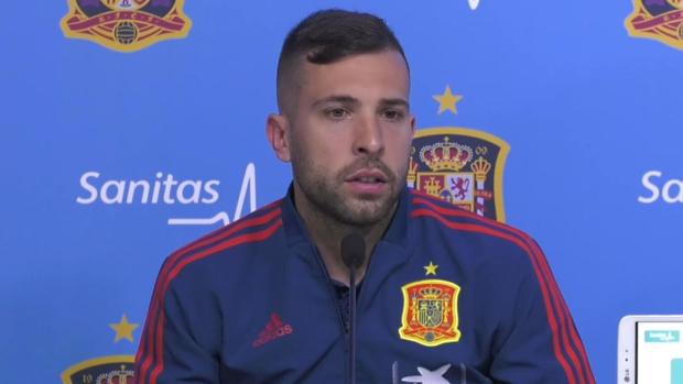 Jordi Alba: «Piqué tendrá sus razones para jugar con Cataluña»