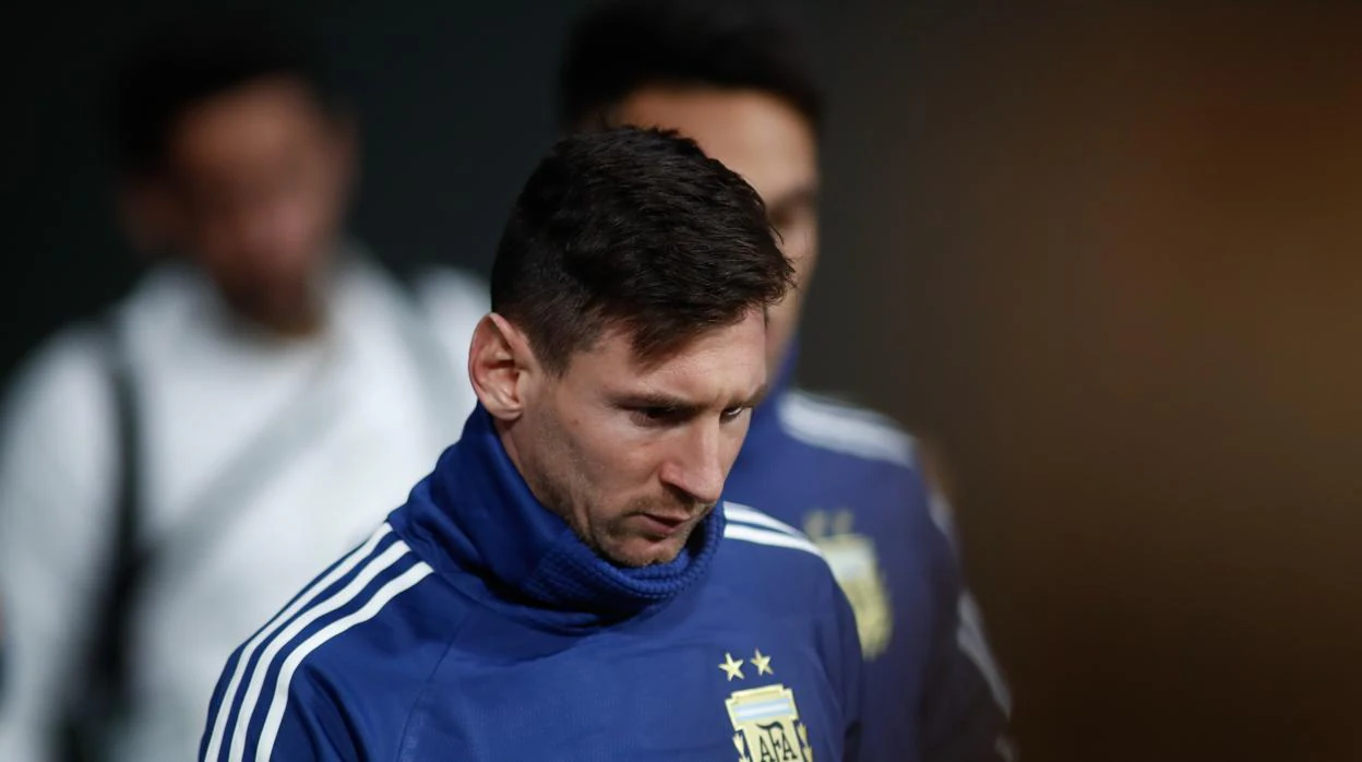 Leo Messi con la selección de Argentina