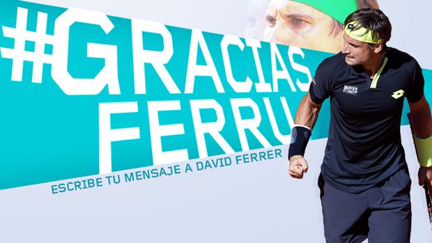 Comparte tu homenaje a David Ferrer