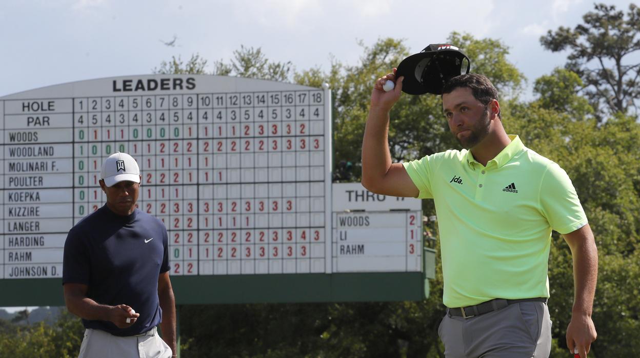 Jon Rahm está pasando como un ciclón por el Masters de Augusta