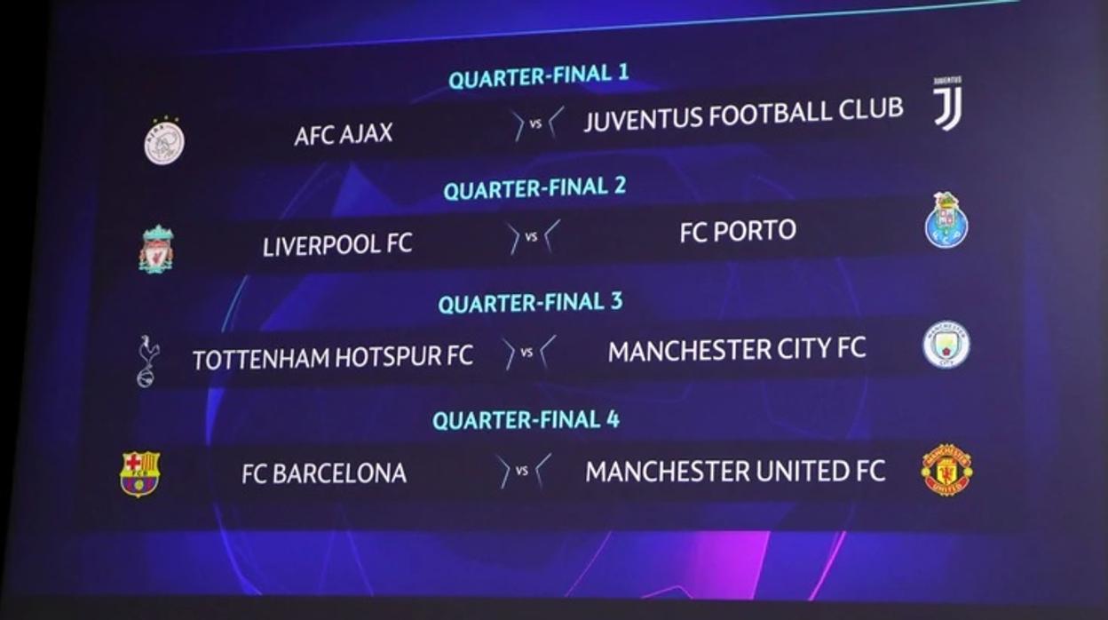 Así quedan las semifinales de la Champions League