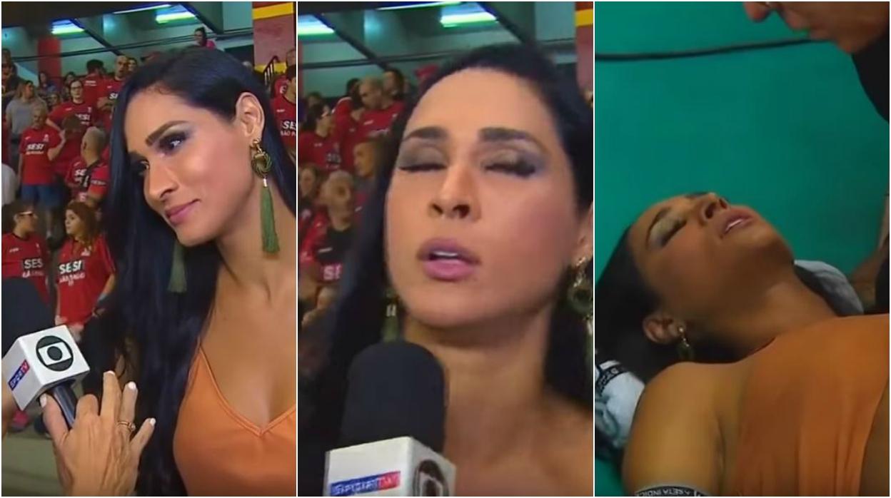 Desmayo en vivo de la doble campeona olímpica Jacqueline Carvalho