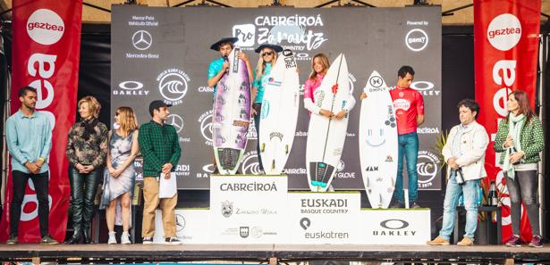 Pauline Ado y Vicente Romero campeones del Cabreiroá Pro Zarautz