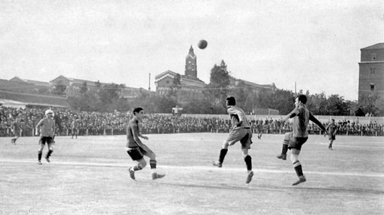 Final de la Copa de 1919 entre el Arenas y el Barcelona, en la que el equipo vizcaíno salió campeón