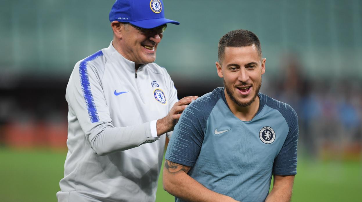 Maurizio Sarri: «Hazard se aburre en los entrenamientos porque todo es fácil para él»