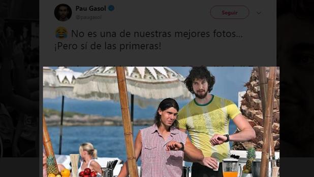 La divertida felicitación de Pau Gasol a Rafael Nadal