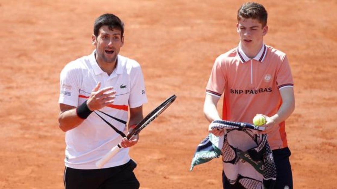 Djokovic, enfadado en su duelo contra Thiem