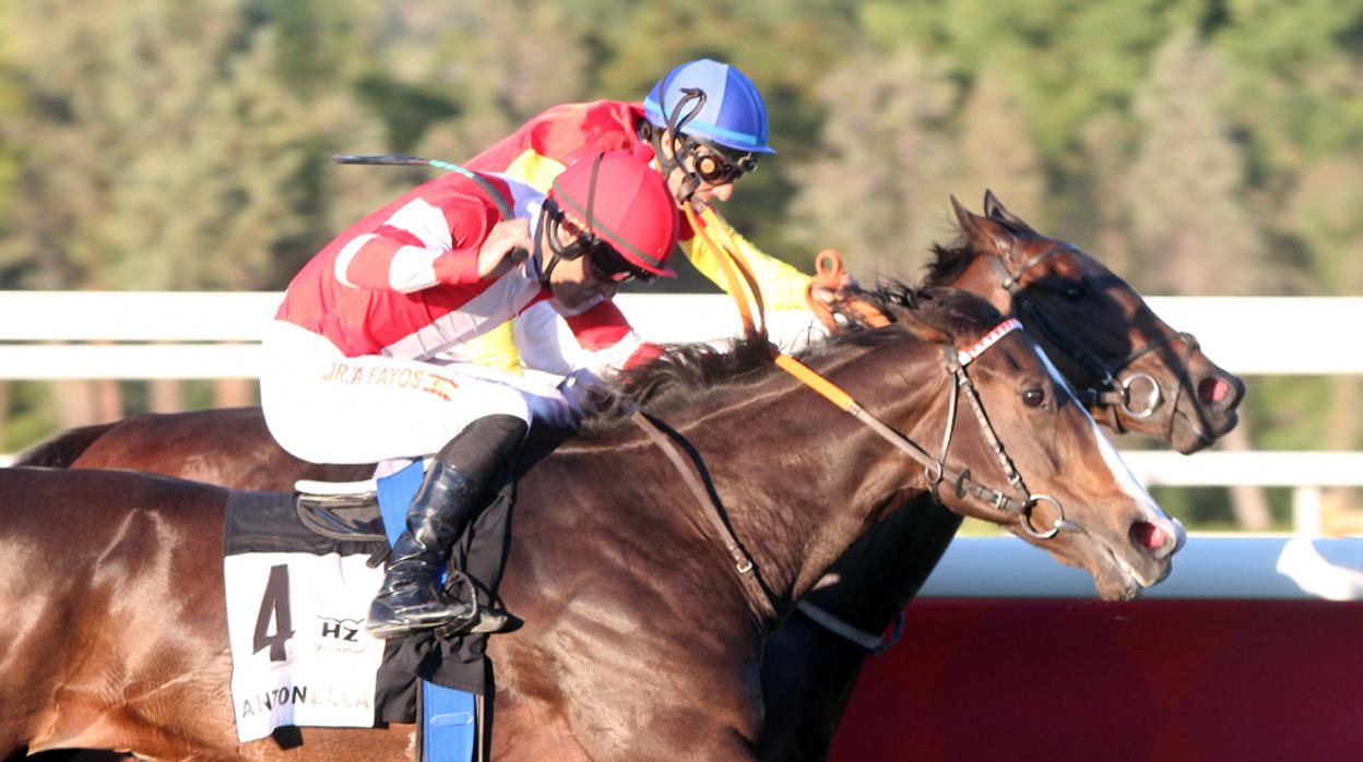 Antonella, ganando el Gran Premio Urqujijo