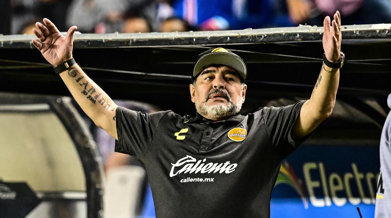 Maradona, en su etapa en Dorados