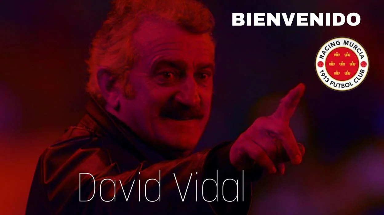 El Racing de Murcia ha anunciado a David Vidal como nuevo entrenador