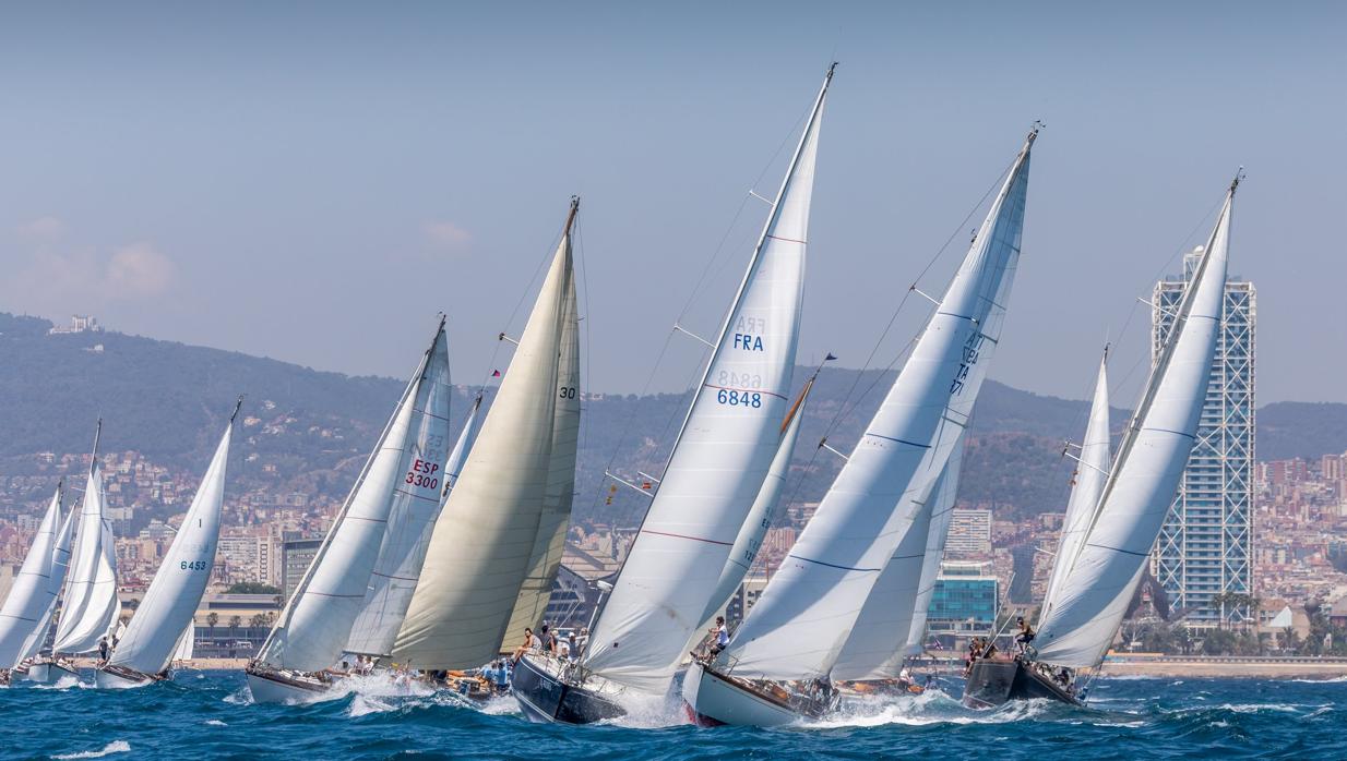 «Guia», «Argos», «Moonbeam», «Marigold» y «Cippino» se impusieron en la primera jornada de la Vela Clàssica Barcelona