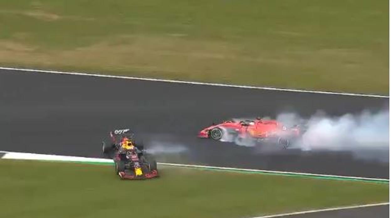 La tarascada de Vettel a Verstappen que marcó el GP de Gran Bretaña