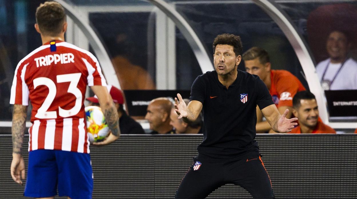 Diego Simeone durante el encuentro