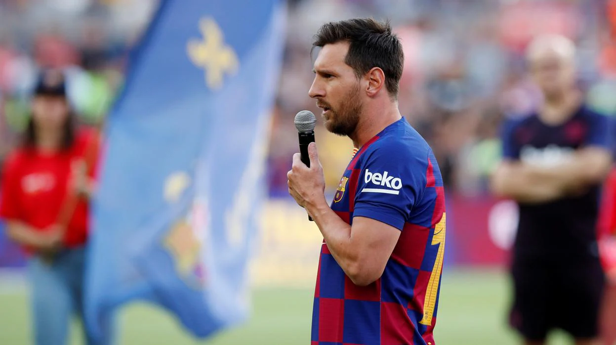 El discurso con mensaje de Leo Messi