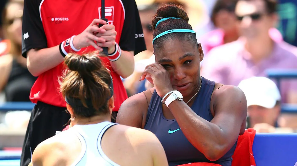 Andreescu consuela a Serena Williams