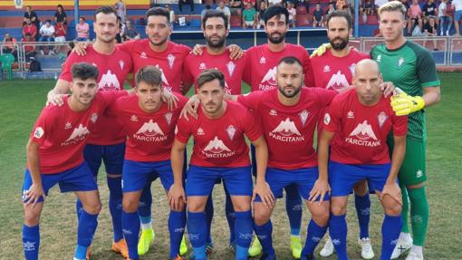 Una formación del CP Villarrobledo en un partido de pretemporada