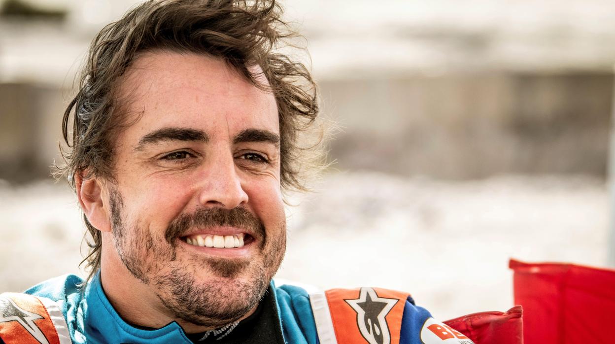 Fernando Alonso, fotografiado durante las pruebas para el Dakar