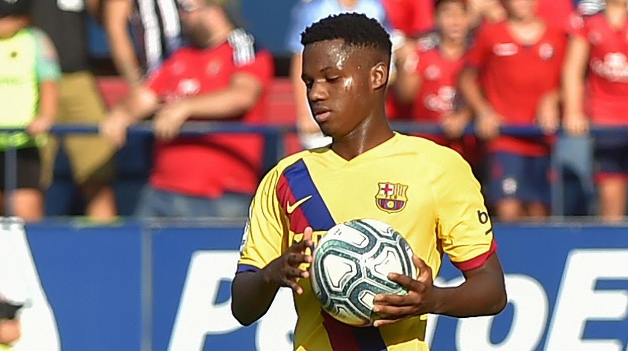 Ansu Fati, el goleador más joven de la historia en el Barça