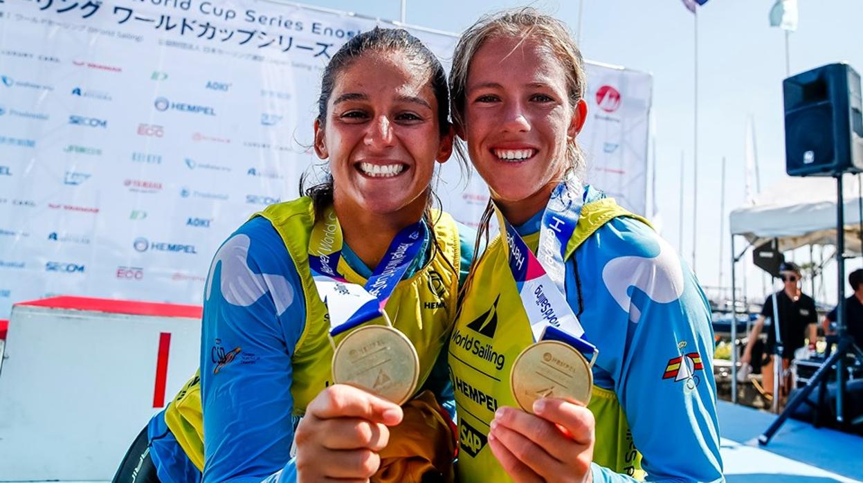 Oro para Silvia Mas y Patricia Cantero y plata para Jordi Xammar y Nico Rodríguez, en la clase 470