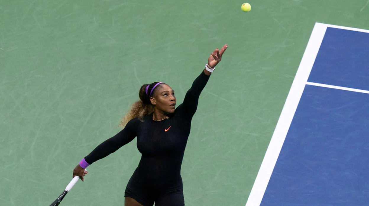 Serena Williams durante el partido