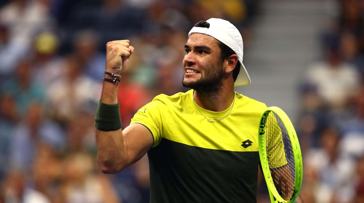 Berrettini, en su duelo de semifinales ante Monfils