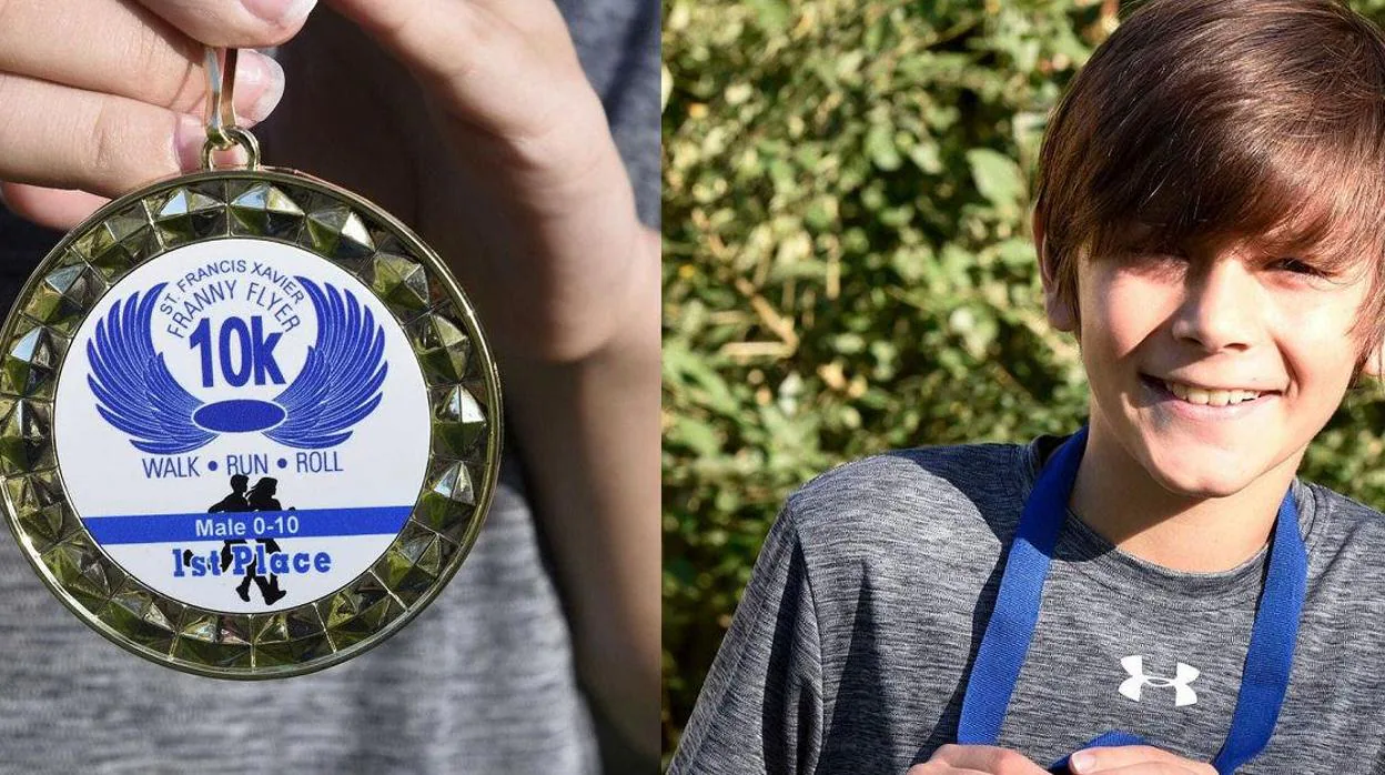 Un joven de nueve años gana una carrera de adultos tras equivocarse de recorrido
