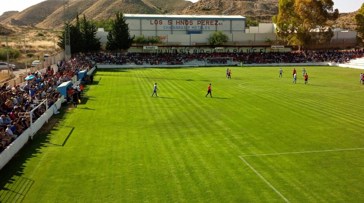 Partido entre el Abarán y el Racing de Ferrol en Las Colonias