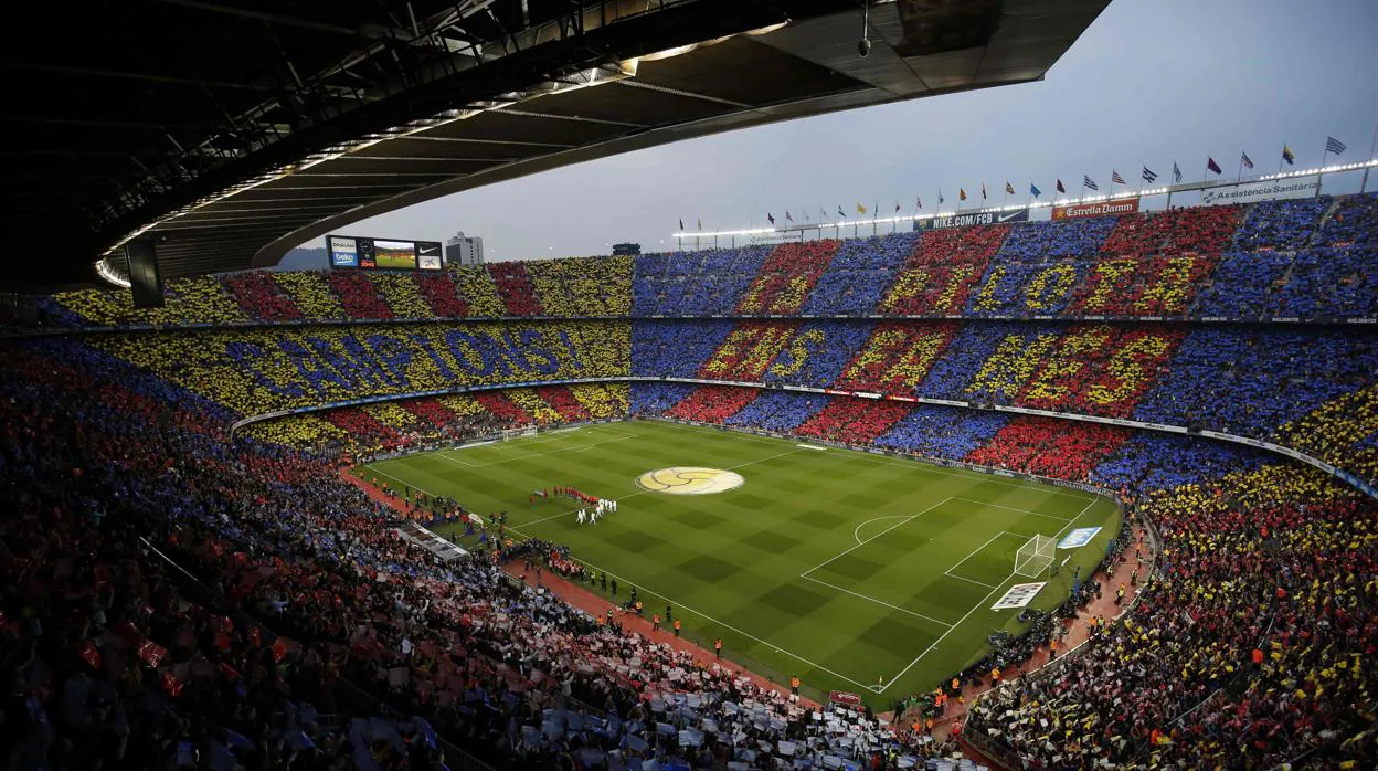 Imagen del Camp Nou durante un clásico