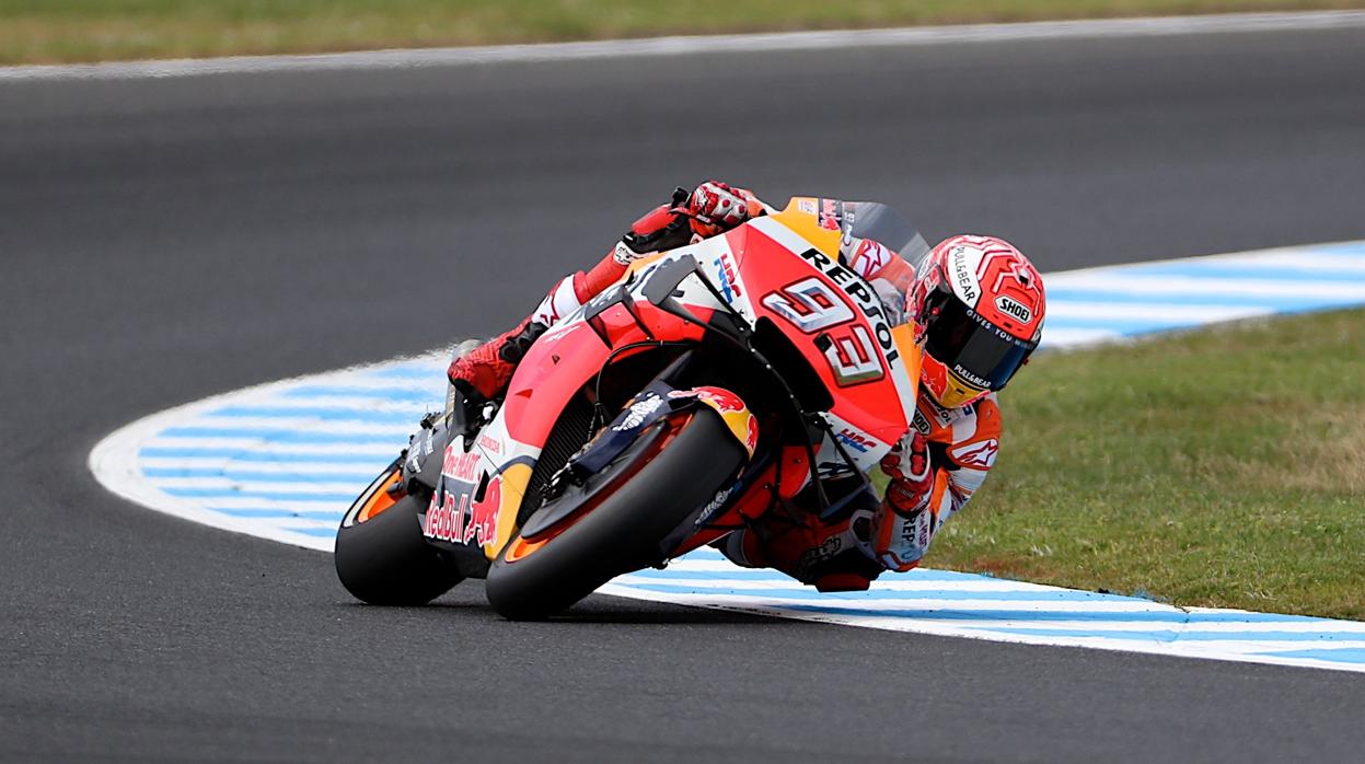 Marc Márquez, durante los entrenamientos