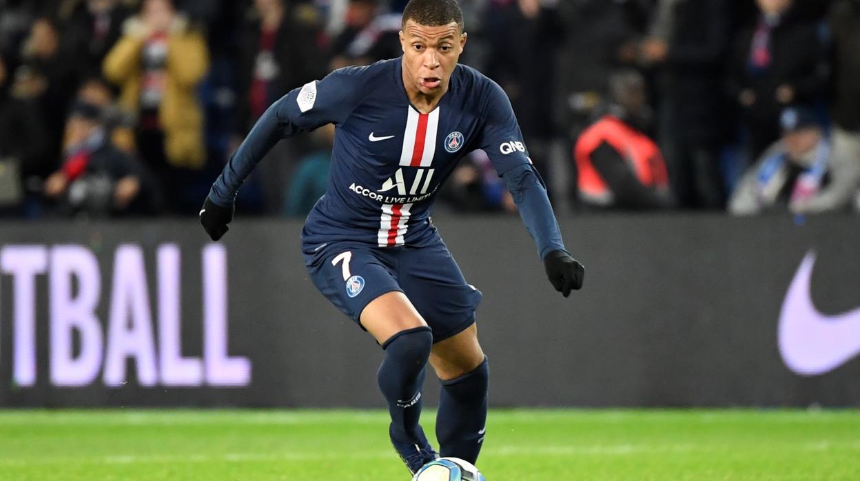 Mbappé, en un partido del PSG