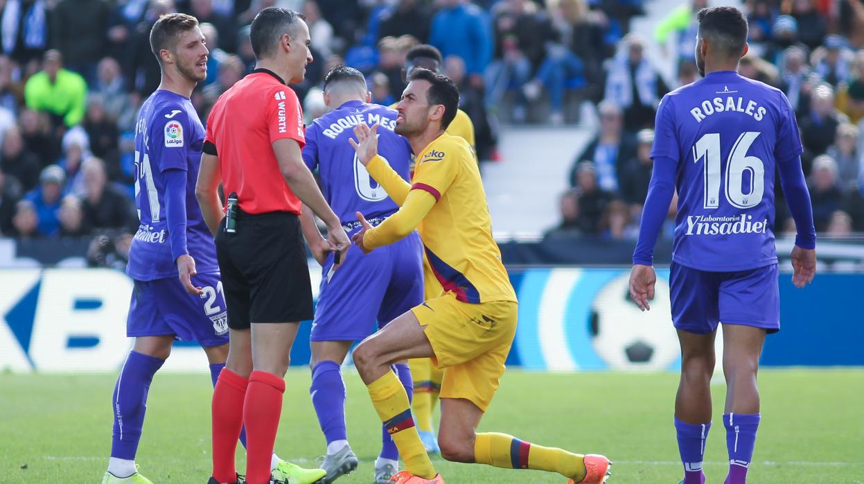 Busquets, ante el Leganés