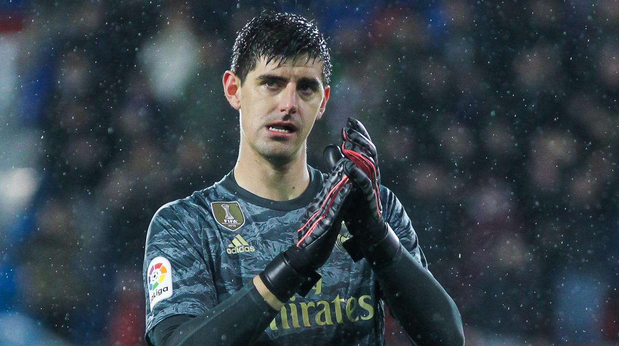 Courtois, en Éibar, donde el Real Madrid venció 0-4