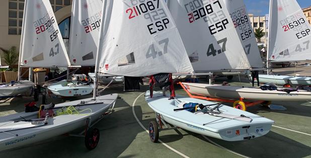 Daniel Cardona, Carmen Clavero y Cristina Vilariño, nuevos campeones de España Juveniles de Laser 4.7