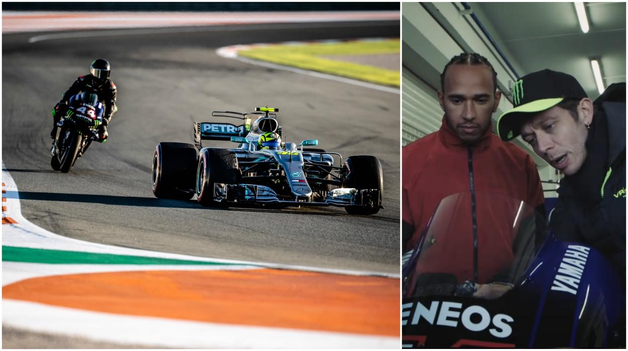Los detalles del intercambio de máquinas entre Rossi y Hamilton