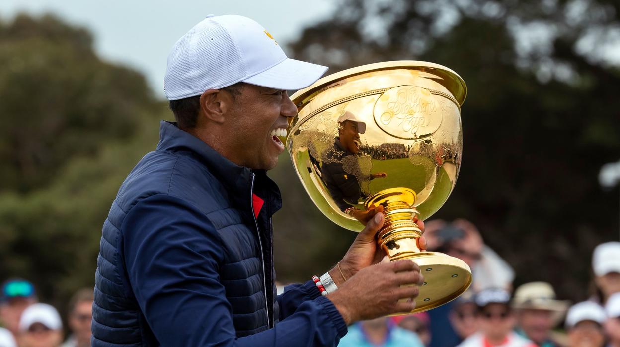 Tiger Woods gana la Presidents a ritmo de record