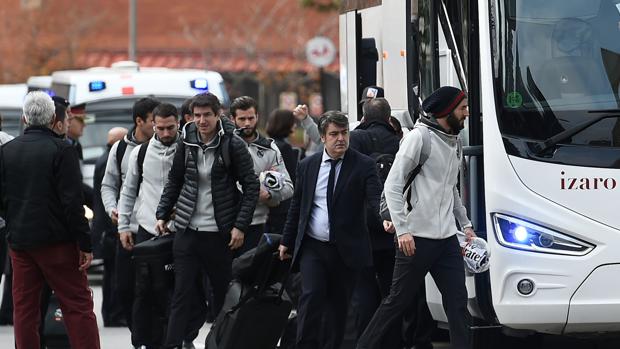 El Real Madrid se pone a comer en el hotel Sofía