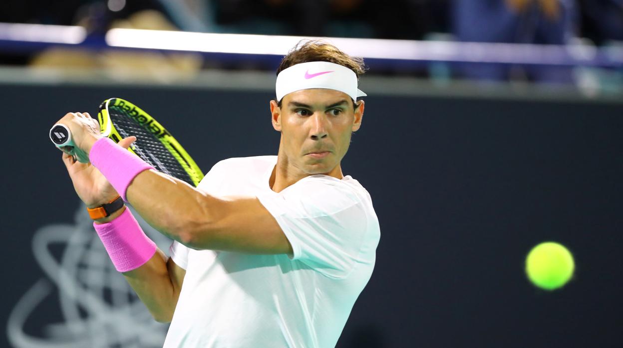 Nadal, durante el partido ante Khachanov