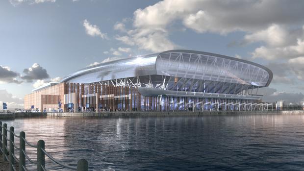 El espectacular estadio que proyecta el Everton en los muelles de Liverpool