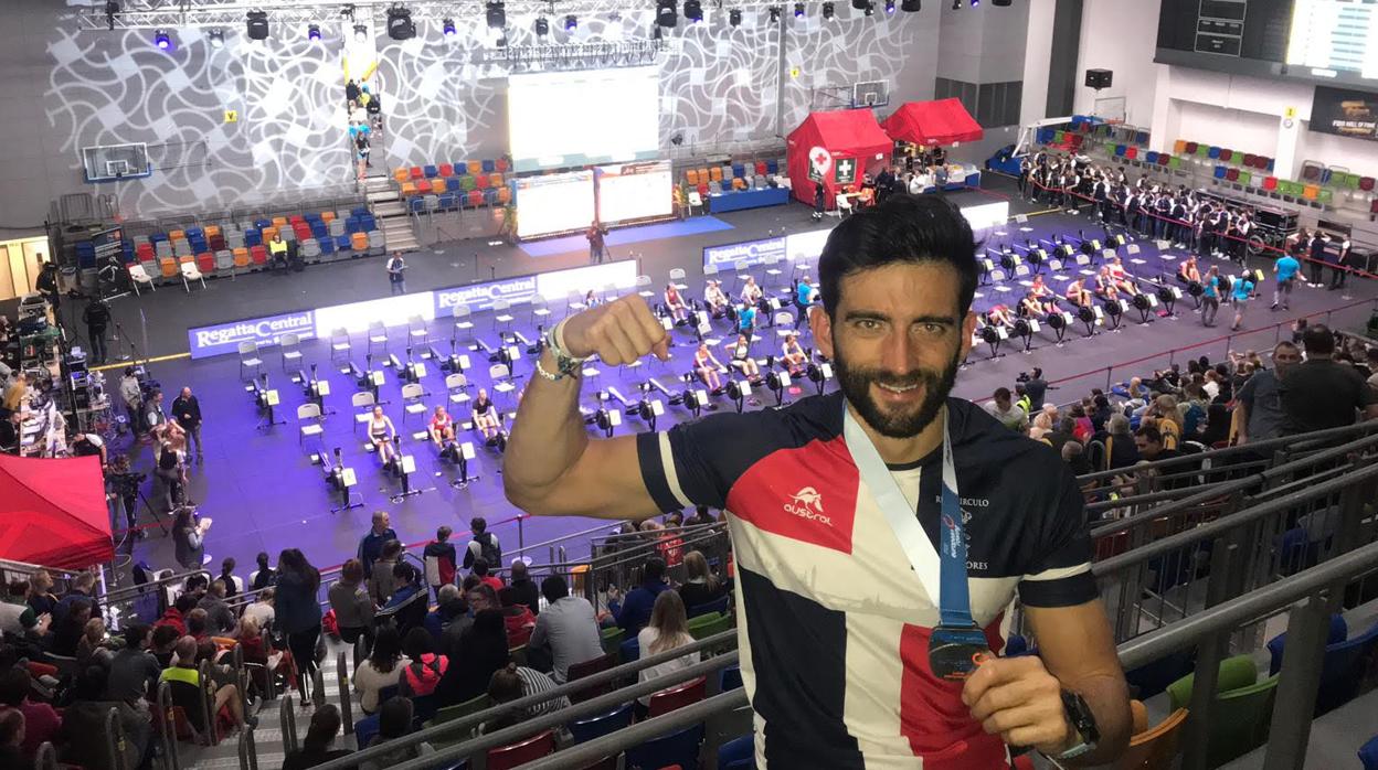 Patricio Rojas se proclama campeón y subcampeón de Europa de remo indoor