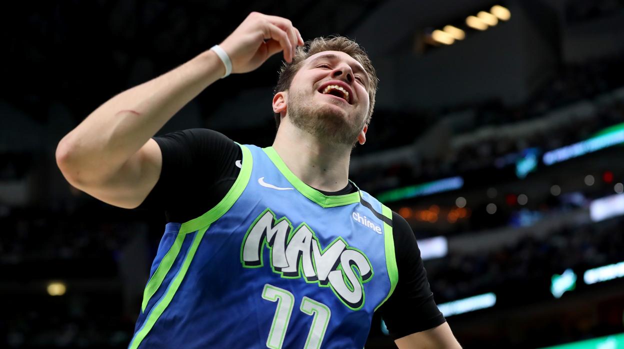 Doncic, en el partido ante los Blazers