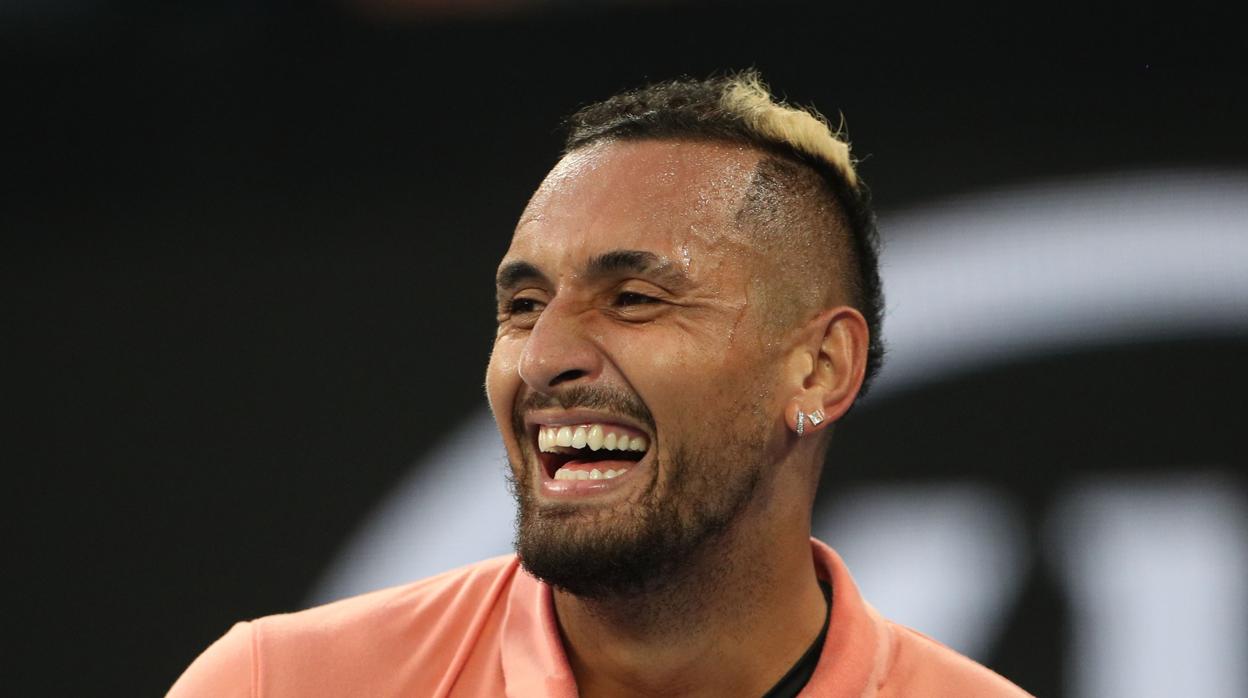 Kyrgios, en el partido ante Simon