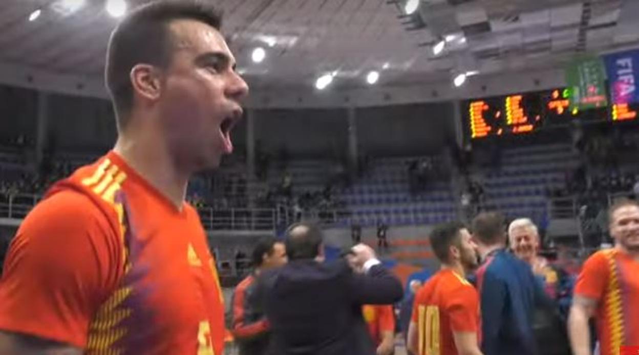 Sergio Lozano celebra la clasificación