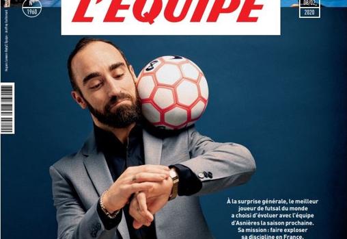Ricardinho, portada del diario francés L'Equipe