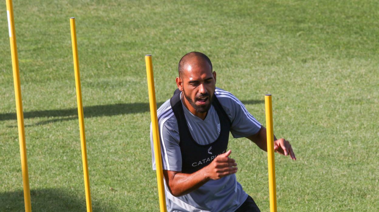 Fali, en un entrenamiento.