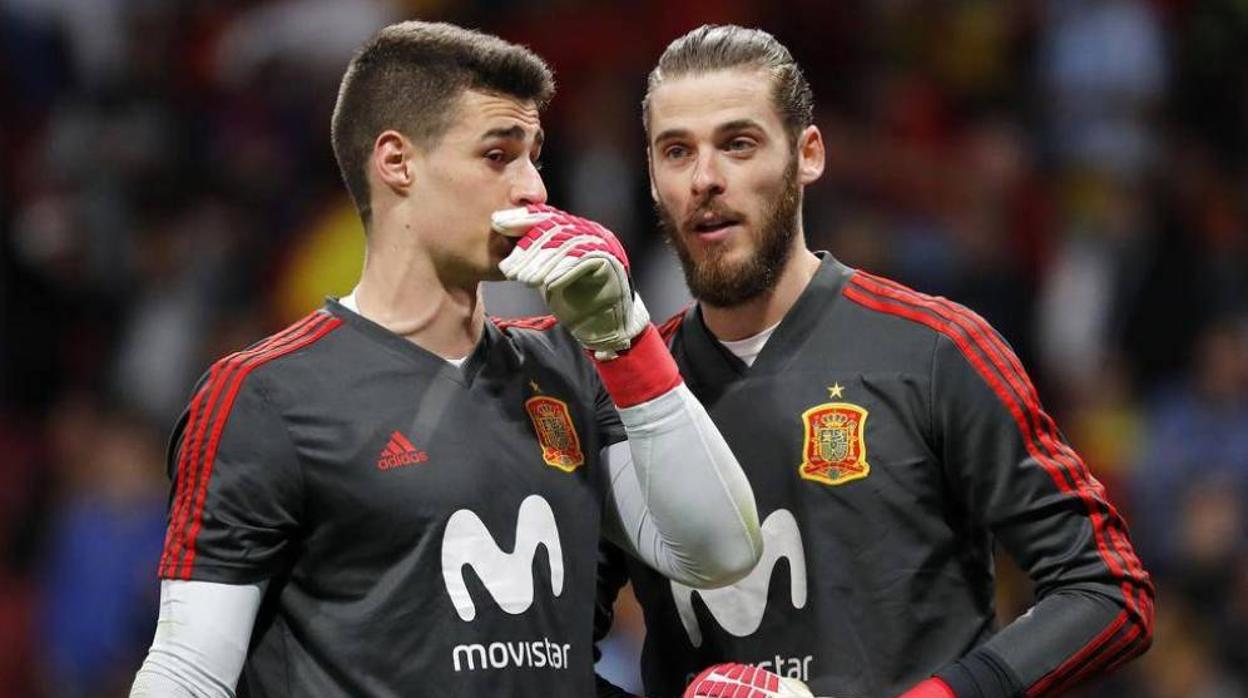 Kepa y De Gea, con la selección