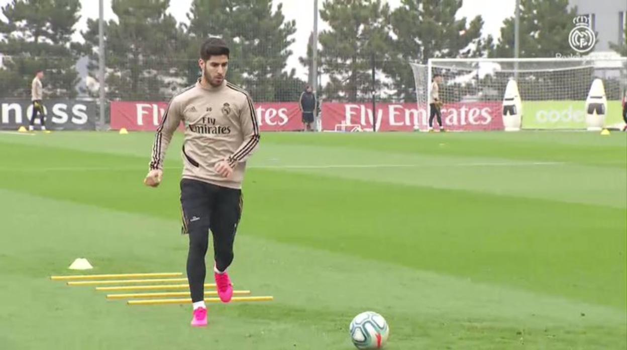 Marco Asensio, en la recta final de su recuperación