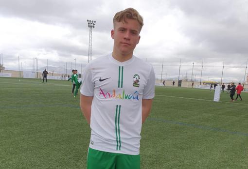 Íker Villar es el máximo goleador de la selección andaluza sub 14, junto a su compañero en la cantera del Sevilla F. C. Bakary, con cinco tantos