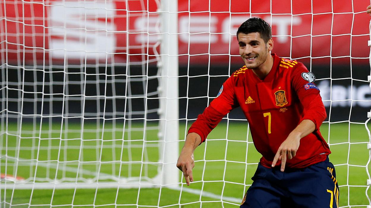 Morata, jugador de la selección española de fútbol