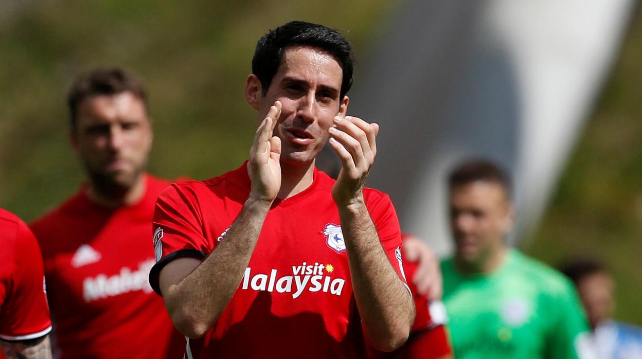 Whittingham, con la camiseta del Cardiff